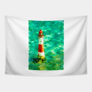 Lighthouse In Eastbourne UK - For Lighthouse Lovers Tapestry