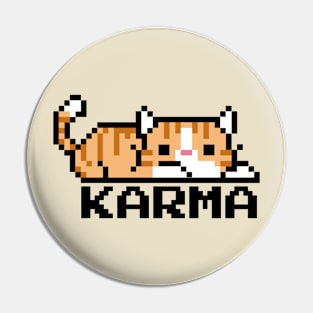 Karma - Orange Tabby Cat Pin