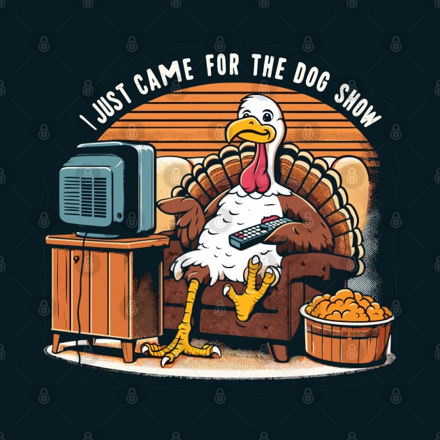 Funny Thanksgiving Turkey Came For The Dog Show by SubtleSplit