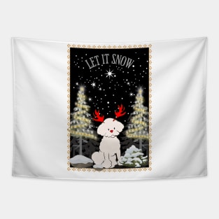 White Christmas Tapestry