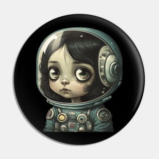 Astronaut Girl Pin