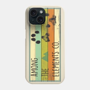 Among the Elements Co. Wood Paw Print Phone Case