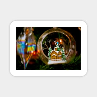 Christmas Xmas Tree Bauble Decoration Magnet