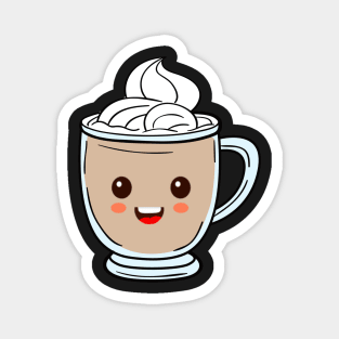 Cute Smiling Hot Cocoa Magnet