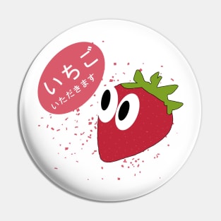 Sakura Berry Bliss Japanese Strawberry Delight Pin