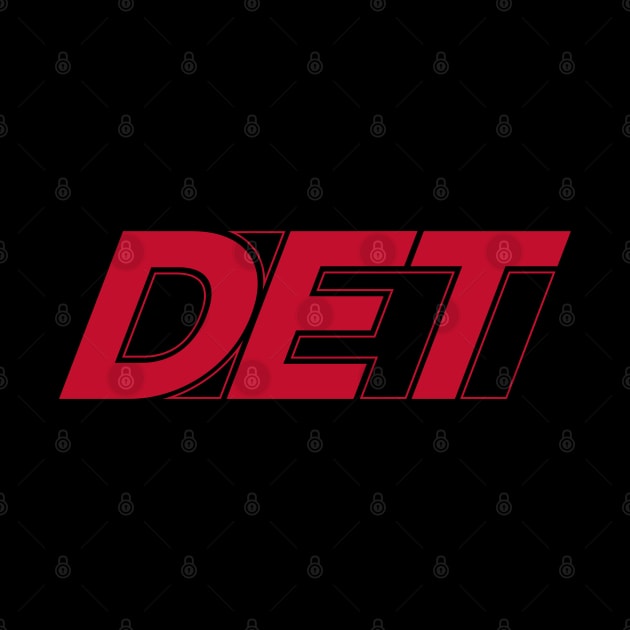 DET Detroit Red by Blasé Splee Design : Detroit