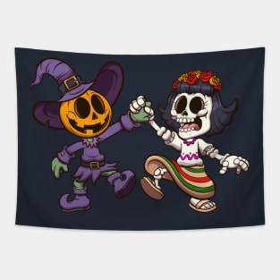 Halloween And Day Of The Dead Tapestry