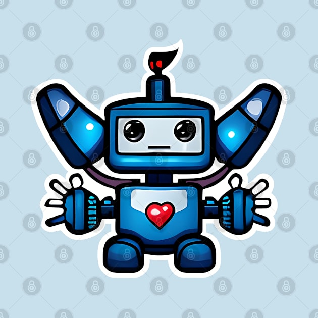 Robo Looking For A Heart & Love by Art by Nabes