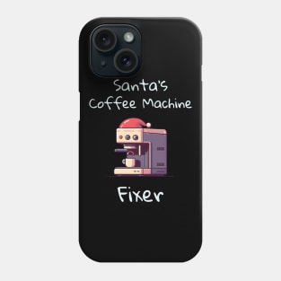 Santa's Coffee Machine Fixer Phone Case