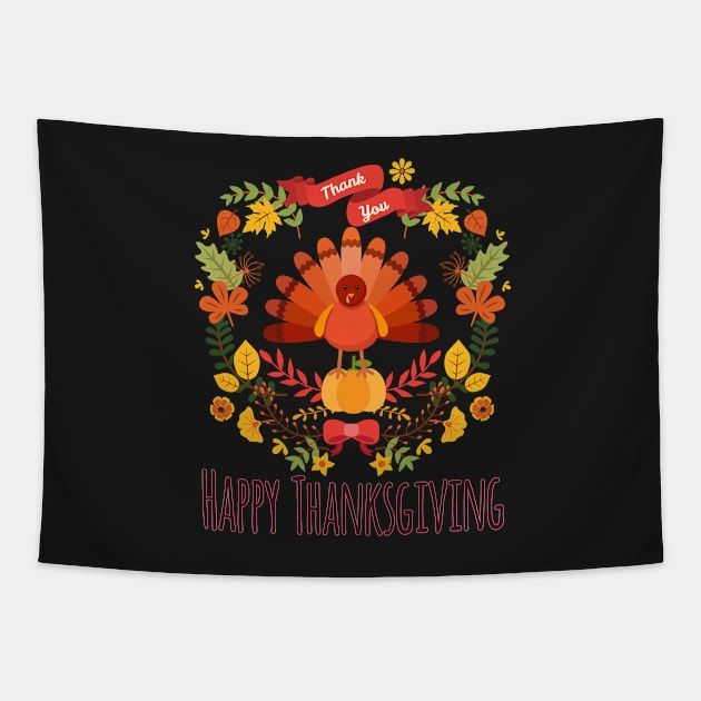 Happy Thanksgiving - Thank you Tapestry by KrasiStaleva