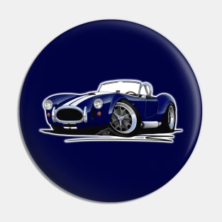 AC Cobra Dark Blue (Stripes) Pin