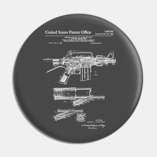 Colt Automatic Rifle Patent White Pin