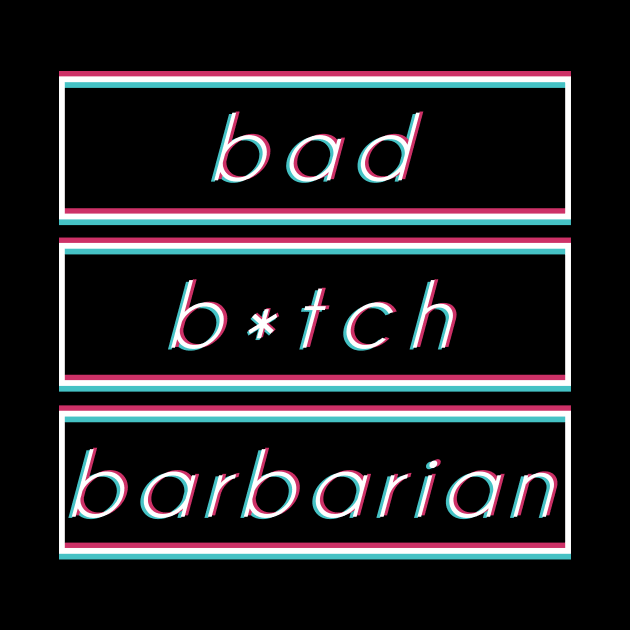 RPG Class Design - 'Bad B*tch Barbarian' by SynthDragon