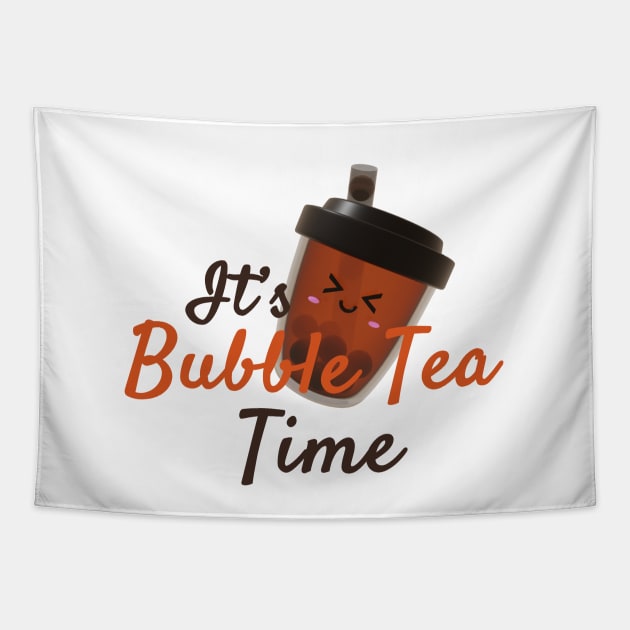 It's bubble tea time! Classic tea! Tapestry by Pakanese_Art