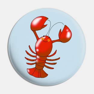 cute red lobster Pin