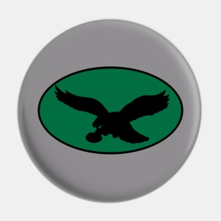 Eagles Batman Logo - Kelly Green Pin