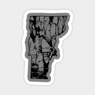 Rock Climbing Vermont State Map Magnet