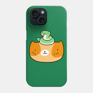 Cat Face and Snake Phone Case