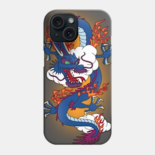 dragon on fire Phone Case