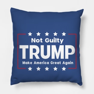 Donald Trump Mug Shot Not Guilty Pillow