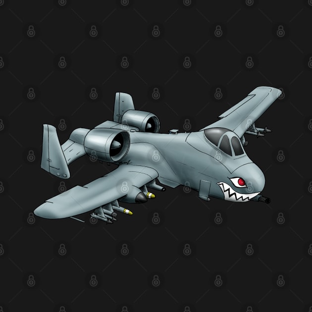 A10 Warthog Tankbuster Cartoon - A10 Warthog - T-Shirt | TeePublic