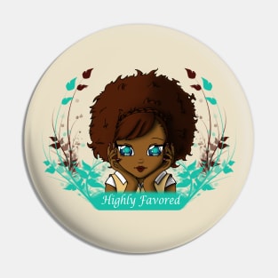 African American Woman Pin