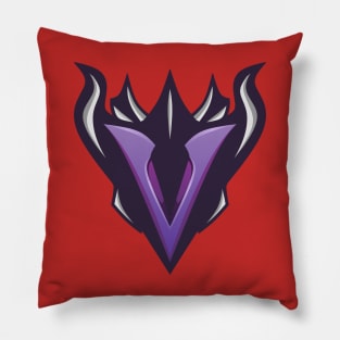 E-sport Logo | V Letter For Esport Team / Tshirt etc (Purple) Pillow