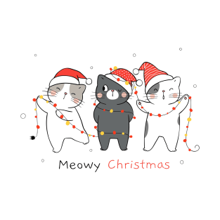 Meowy Christmas T-Shirt