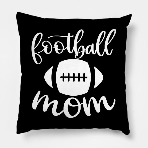 Football Mom T-shirt Mother's Day Gift Pillow by mommyshirts