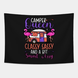 Princess Of Camper Cute Camping Van Kids Girls Tapestry