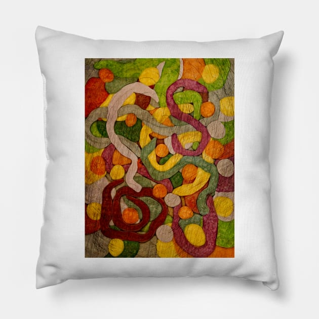 Squiggle Dot Morphology Pillow by becky-titus