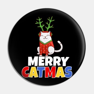 Merry Catmas Pin