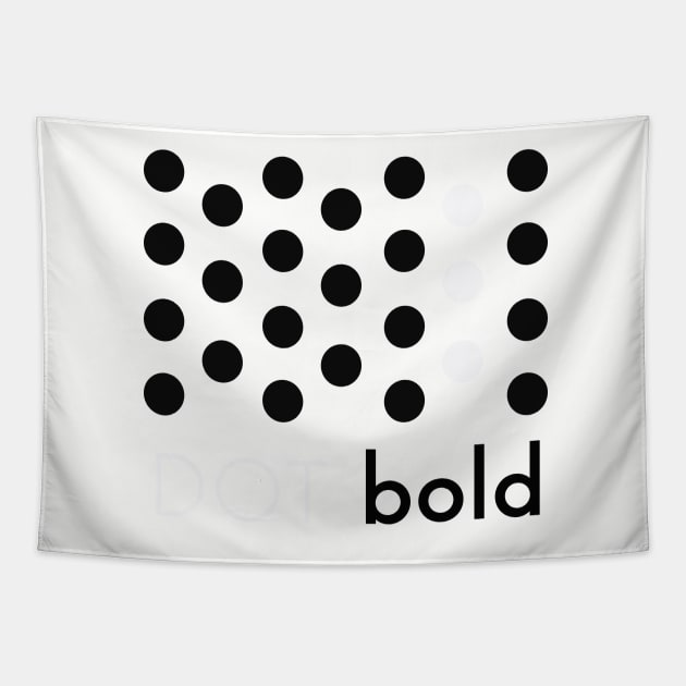 Dot bold white Tapestry by Marisa-ArtShop