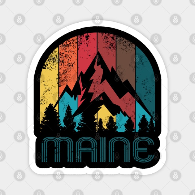 Retro Maine Magnet by HopeandHobby