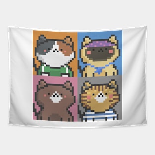 Pixel Cat Tile 022 Tapestry