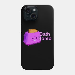 Retro inscription "Bath bomb" Phone Case