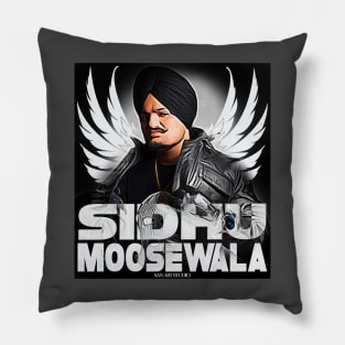 Sidhu punjabi singer artwork Pillow