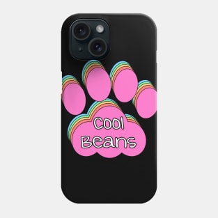 Cool Beans Cat Paw Print Phone Case