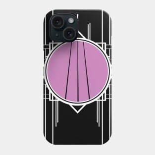 purple circle of life yoga fitness style abstract pattern white lavender Phone Case