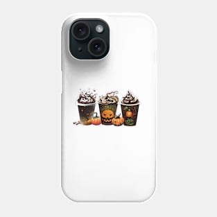 Halloween coffee cups - fall style coffee design Phone Case