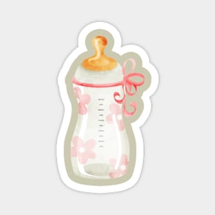 Baby Bottle with Bow Magnet