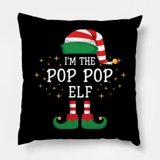 I'm The Pop Pop Elf Matching Family Christmas Pajama Pillow