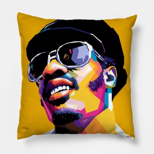 Young Stevie Wonder Pillow