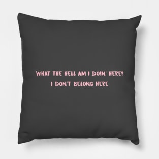 Creep, pink Pillow