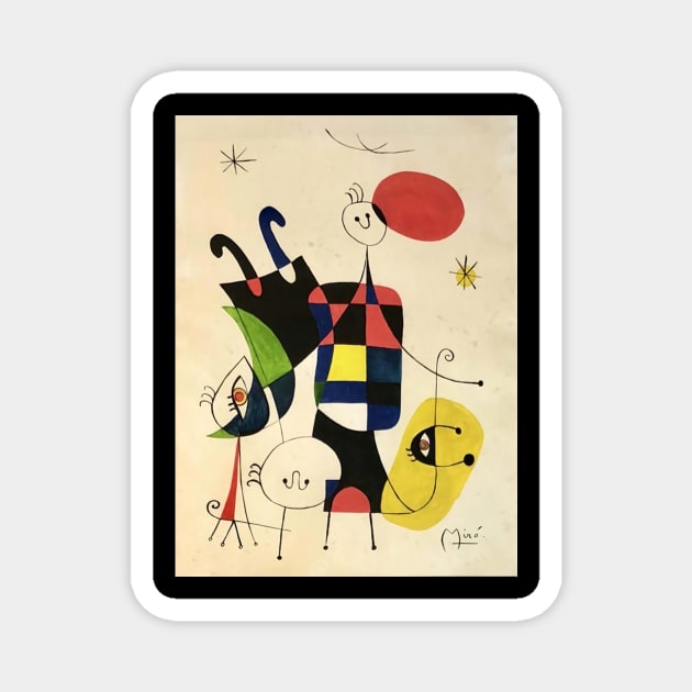 Joan Miro Magnet by marielaa69