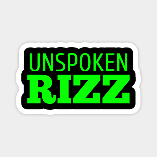 Unspoken Rizz Green Magnet