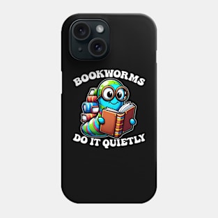 Bookworm Buddy Reading Lover Adorable Nerd Worm Tee Phone Case