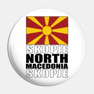 Flag of North Macedonia Pin