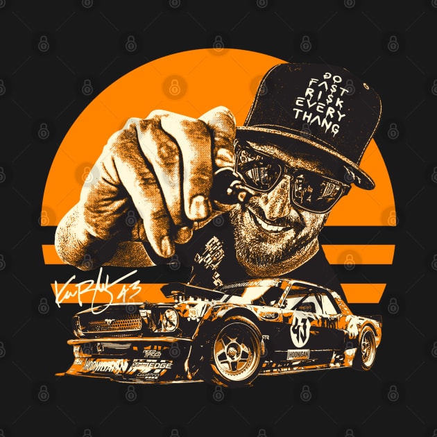 Ken Block orange by Bingung Mikir Nama Design