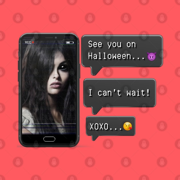 See you Halloween letter message Samara girl by PixelkaArt